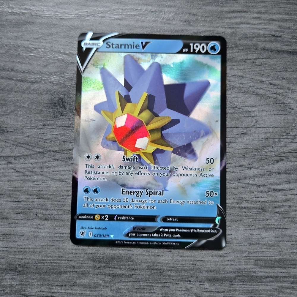 Starmie V #30 Pokemon Astral Radiance Holo Card